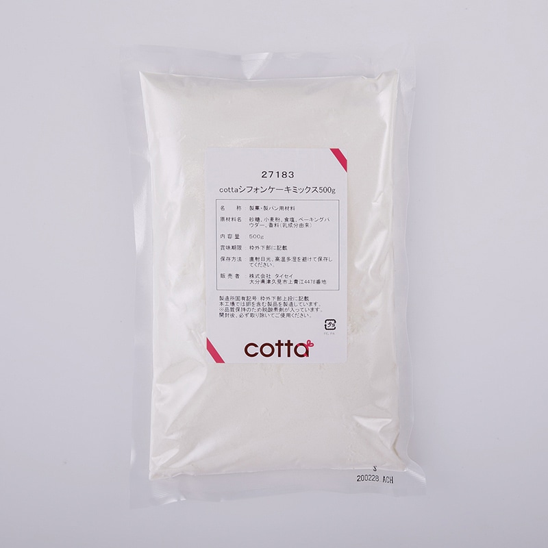 シフォンケーキミックス 500g 27183 1袋※軽(ご注文単位1袋)【直送品】