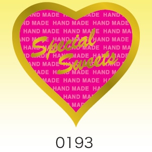 cotta ケーキピック ハートー1 193 100枚/袋(ご注文単位1袋)【直送品】