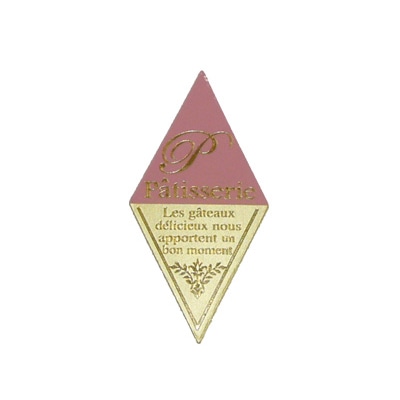 cotta ケーキピック ひし形-2 348 ピンク 100枚/袋(ご注文単位1袋)【直送品】