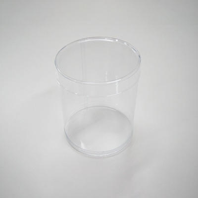 cotta PET円筒ケース 70径×H70mm フタ付 65882 1個（ご注文単位10個