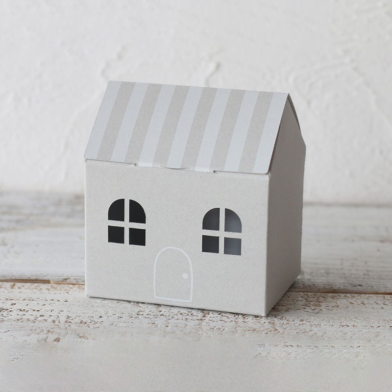 cotta ギフト箱　お菓子のおうち グレー 93924 20枚/束（ご注文単位1束）【直送品】