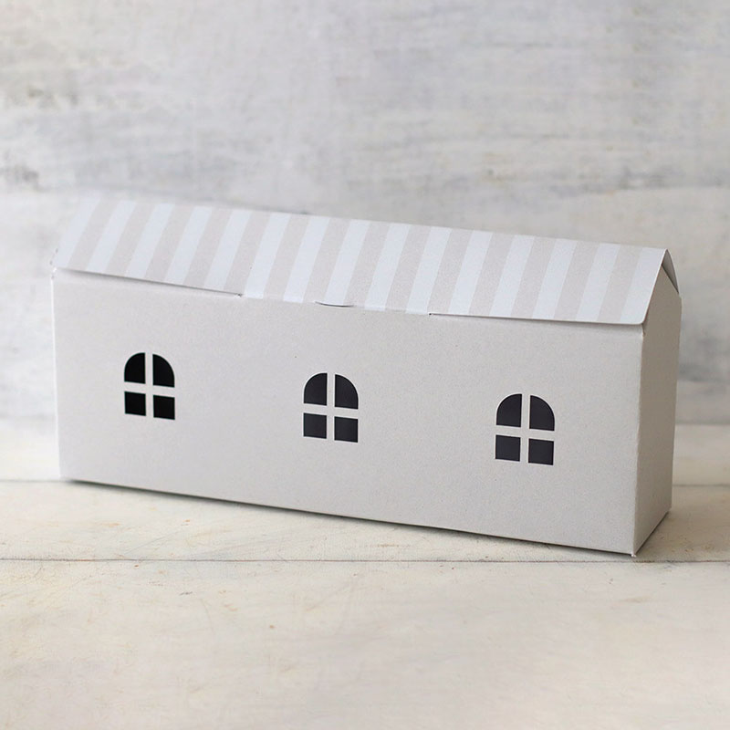 cotta ギフト箱　お菓子のおうち スリムパウンド　グレー 95440 20個/束（ご注文単位1束）【直送品】