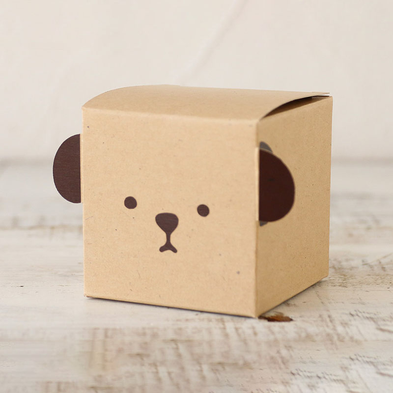 cotta どうぶつギフト箱 イヌ　クラフト 95444 20個/束（ご注文単位1束）【直送品】