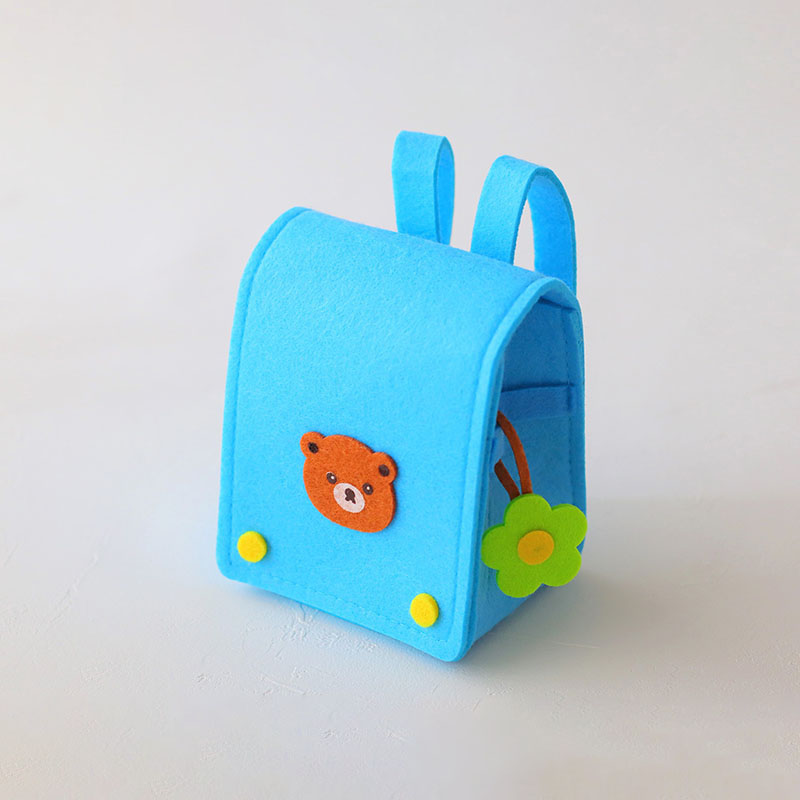 cotta フェルトランドセル 93961 くまさん ブルー 6個/セット(ご注文単位1セット)【直送品】