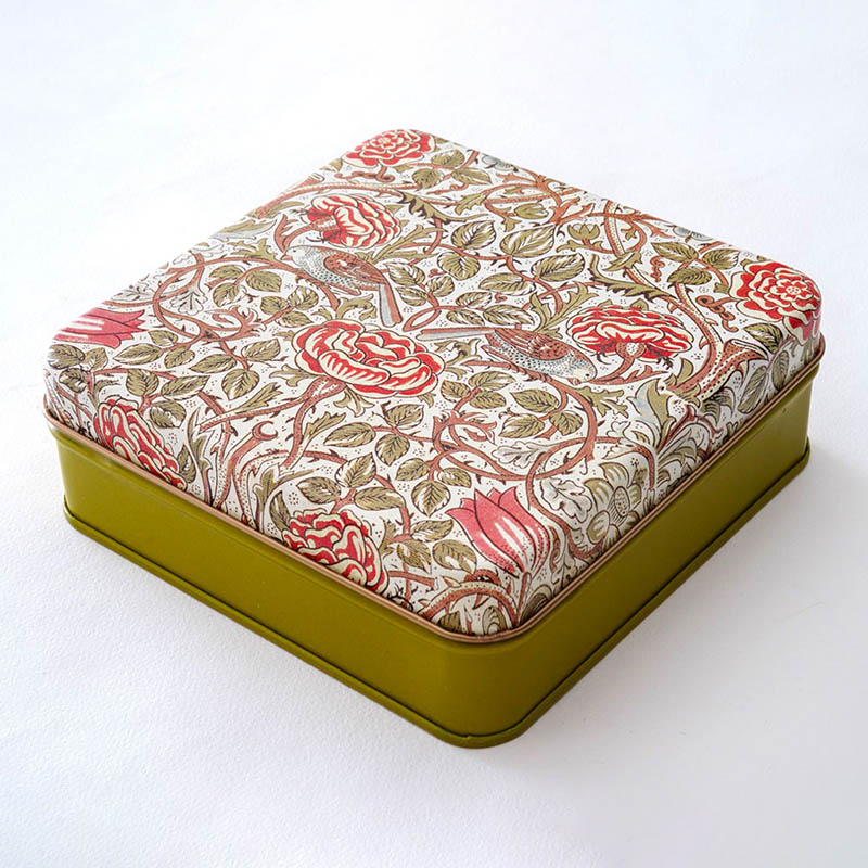 ギフト缶 ウィリアム・モリス柄 バラ 98337 1個(ご注文単位10個)【直送品】