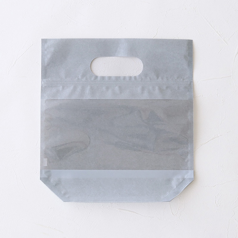 大阪ポリエチレン販売株式会社 耐油袋 ハーフムーン無地 茶 No.140-1