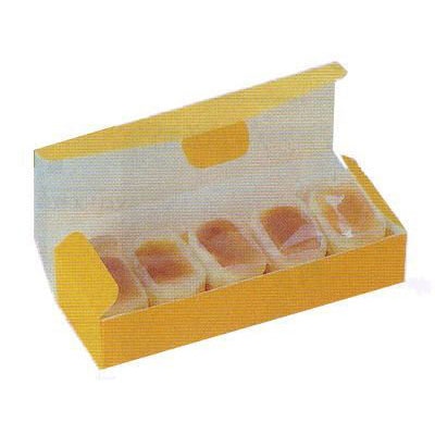 cotta ギフト箱 エコフロマージュ 5 仕切付 8327 オレンジ 10枚/束(ご注文単位1束)【直送品】