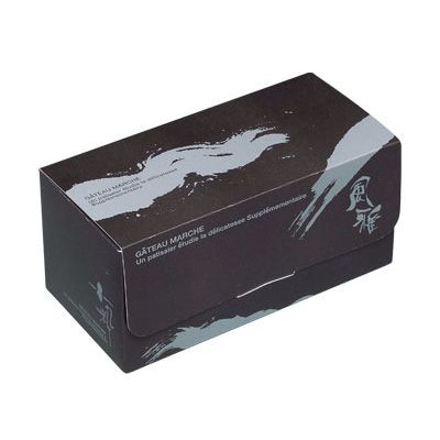 cotta ガトーボックス風雅 51577 黒 10枚/束(ご注文単位1束)【直送品】