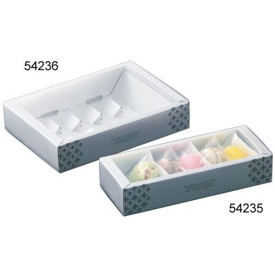 cotta プラチナ・マカロン 5入 仕切り付 54235 10枚/束(ご注文単位1束)【直送品】