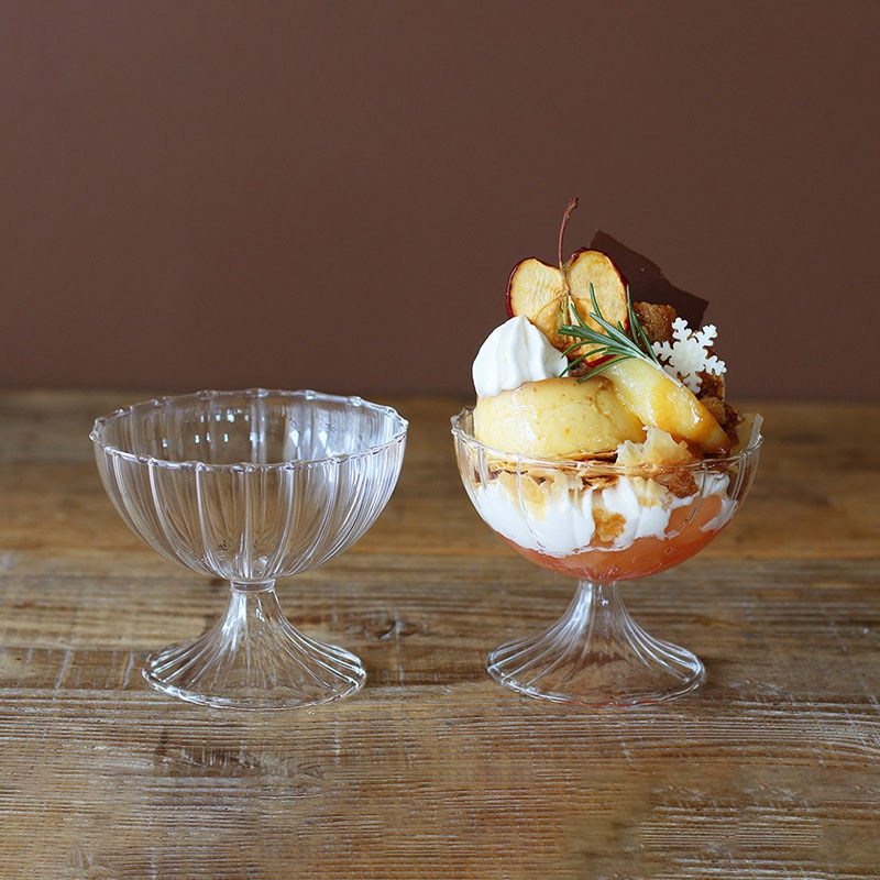 臼杵焼　ホワイトフリル　デザイン　デザート　サンデーカップ 臼杵焼 ホワイトフリル デザイン デザート サンデーカップ 楽天