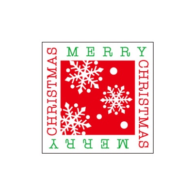 cotta ケーキピック スノーフレーク 赤 2058 100枚/束(ご注文単位1束)【直送品】