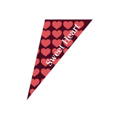 cotta ケーキピック Sweet Heart B&P 63518 100枚/袋(ご注文単位1袋)【直送品】