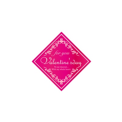 cotta スクエアピック バレンタインデー 71695 100枚/束(ご注文単位1束)【直送品】