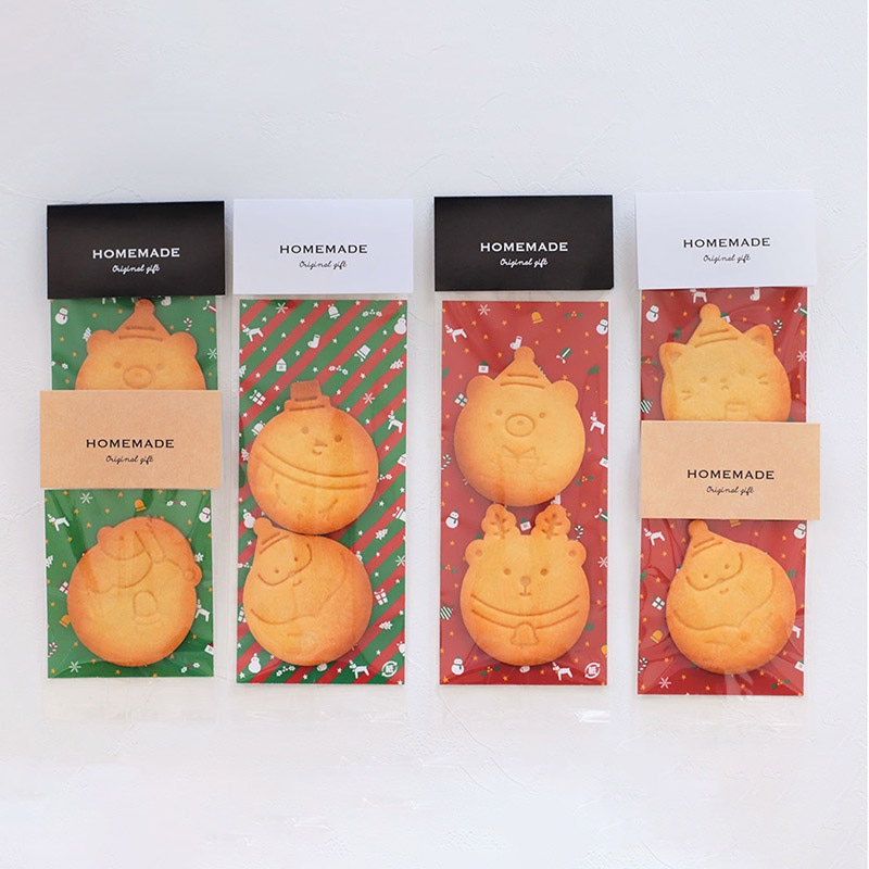 cotta クリスマスクッキー台紙 レッド 92726 100枚/袋（ご注文