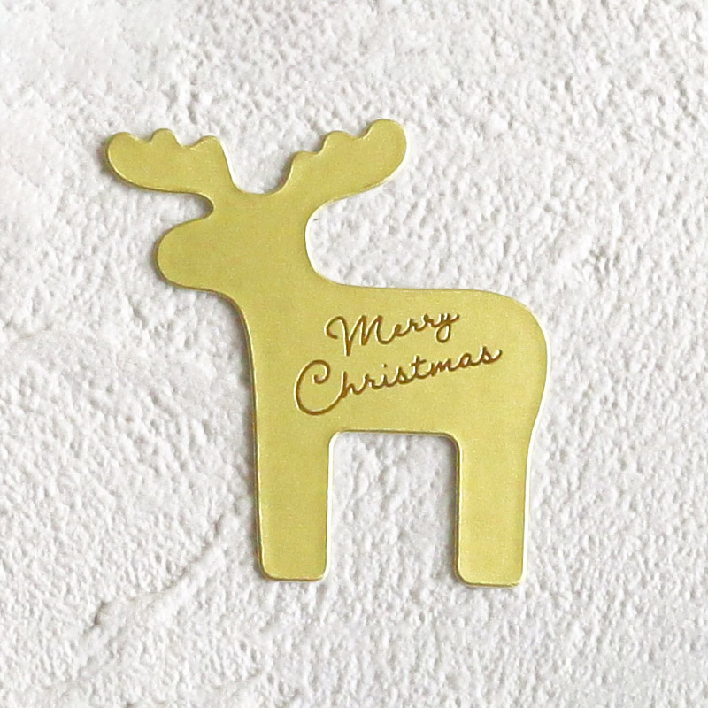 cotta ケーキピック トナカイ ゴールド 10片 95882 10枚/束(ご注文単位1束)【直送品】