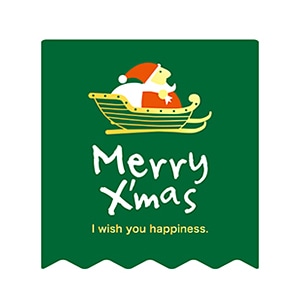 クリスマスシール サンタソリ 77749 100枚/束(ご注文単位1束)【直送品】