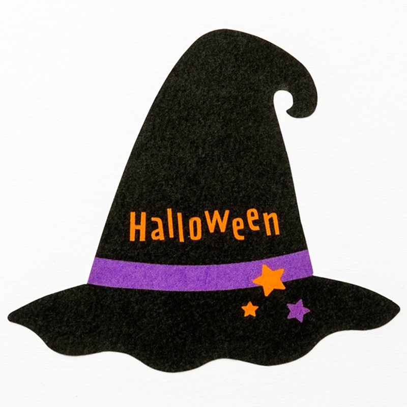 ハロウィンシール 魔女の帽子 10片 98390 10冊/束(ご注文単位1束)【直送品】