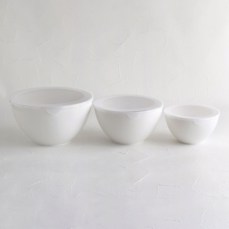 蓋付きプラスチックボウル 3個セット 95691 1セット/（ご注文単位1