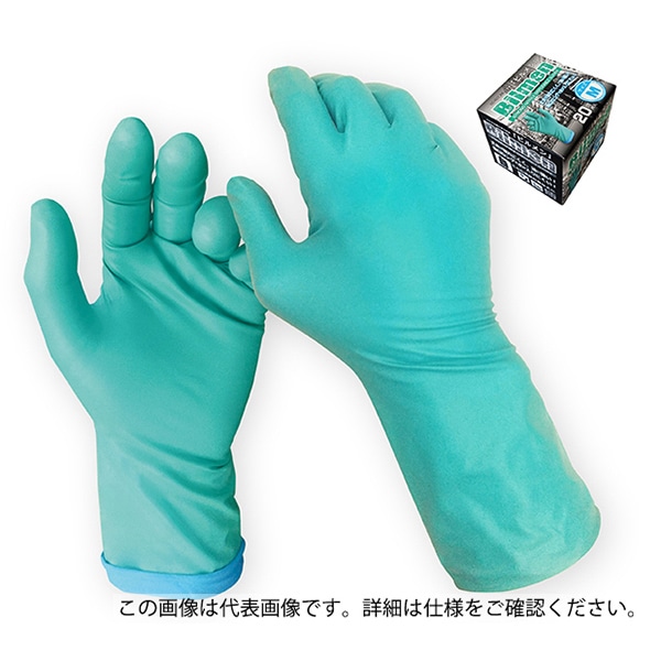 ジェイワークスプランニング ニトリル手袋 ビルメン LL グリーン 20枚