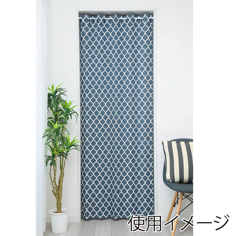 ユティック パタパタカーテン 95×200 モロッコ柄 グレー UPK-11