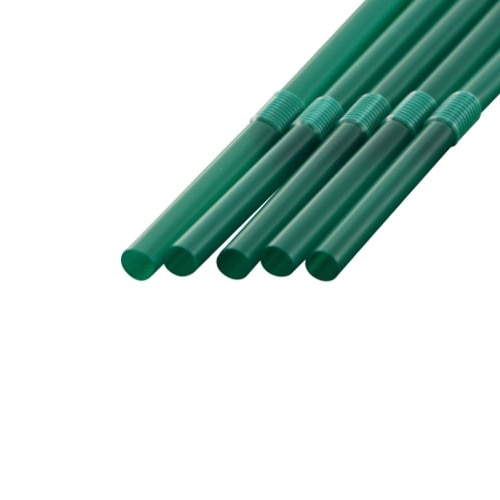 シバセ工業 フレックスストロー 6mm×17cm 緑 1箱（ご注文単位1箱）【直送品】