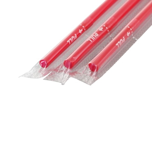 シバセ工業 フレックスストロー　フィルム包装 6×21 410赤 1箱（ご注文単位1箱）【直送品】