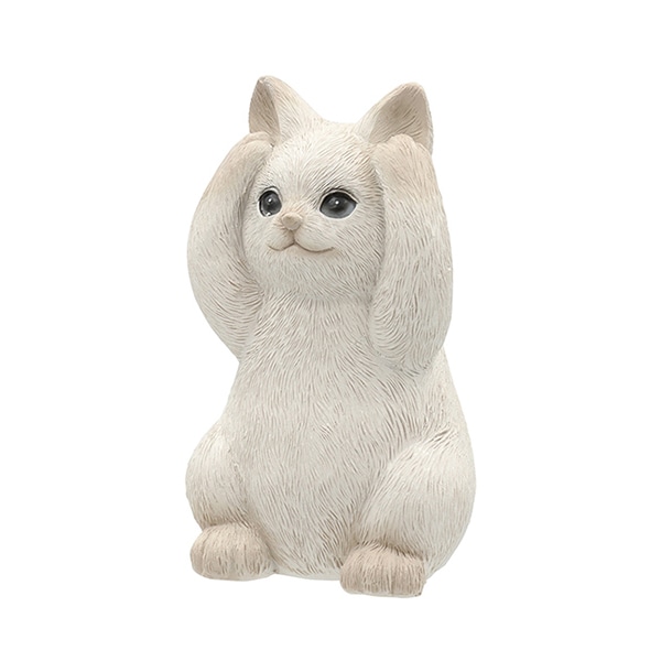 カルナック レジンアニマルキャット A アイボリー HG01IV 1個(ご注文単位3個)【直送品】
