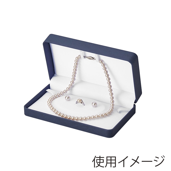 パールネックレス シルバー留め具 ケース付き 原口 ジュエリーケース アルバ パール ネックレス＋イヤリング＋