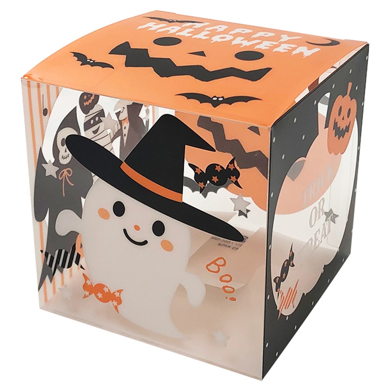 大森 クリアケース ピュアケース PNN-100 ハロウィン5 100枚/箱(ご注文単位1箱)【直送品】