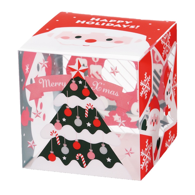 大森 クリアケース ピュアケース PNN-100 クリスマス5 100枚/箱(ご注文単位1箱)【直送品】