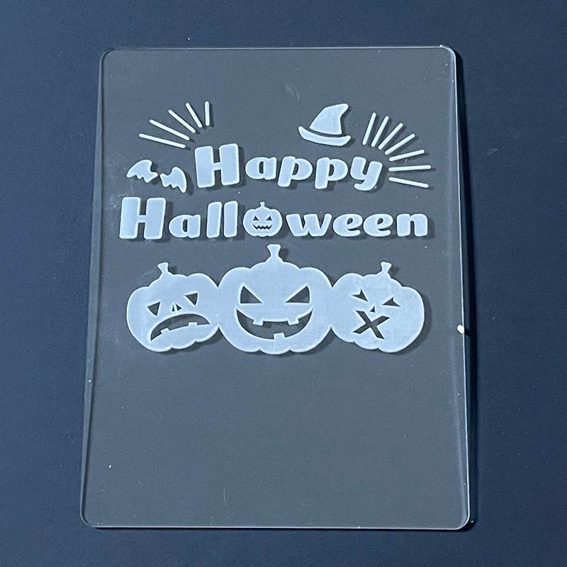 マッセ アクリルLEDプレート オプションプレート 彫刻済 ハロウィン K-372 1枚(ご注文単位1枚)【直送品】