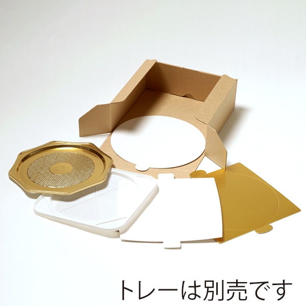 サガシキ ケーキ箱 UNIエコクラフトデコ箱 6号 100枚