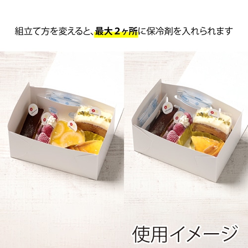 サガシキ nwカットケーキ箱 N式 2号 S H85 NWC008AA_S_100 100枚