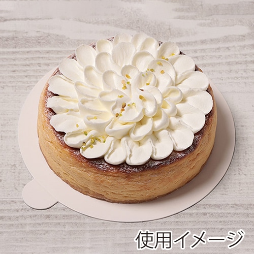 サガシキ ケーキトレー nw紙トレー 丸 ホワイト 4号 50枚入