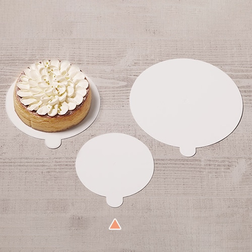 サガシキ ケーキトレー nw紙トレー 丸 ホワイト 4号 50枚入