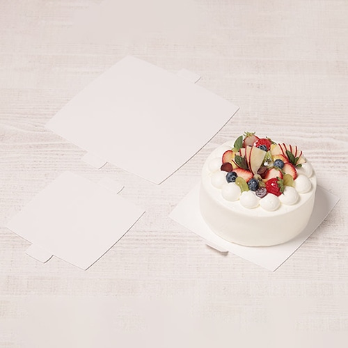 【ケーキ5号トレーセット】箱38枚トレー34枚 楽天市場】【ケーキ箱用トレー】XM 丸型金トレー 7号 5枚入