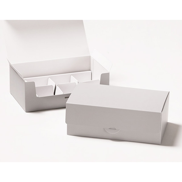 サガシキ デザートギフト箱 クラフト 3～4セット用 兼用仕切り付 50枚