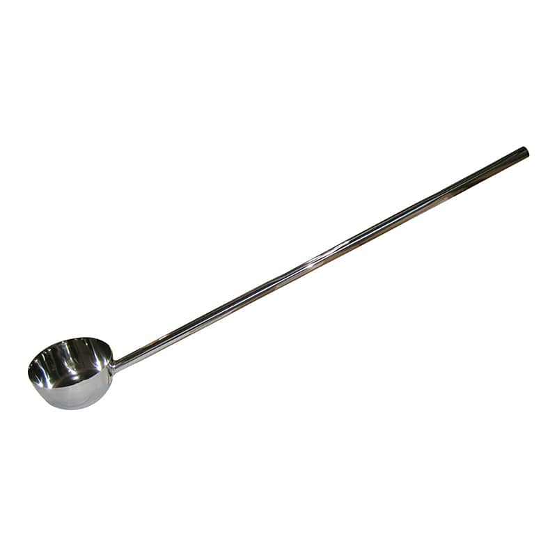 神子島製作所 18-8パイプ柄ひしゃく 24cm 柄25cm 神子島製作所 18-8 パンチング 網ヒシャク φ30cm×柄75cm（穴径6mm）