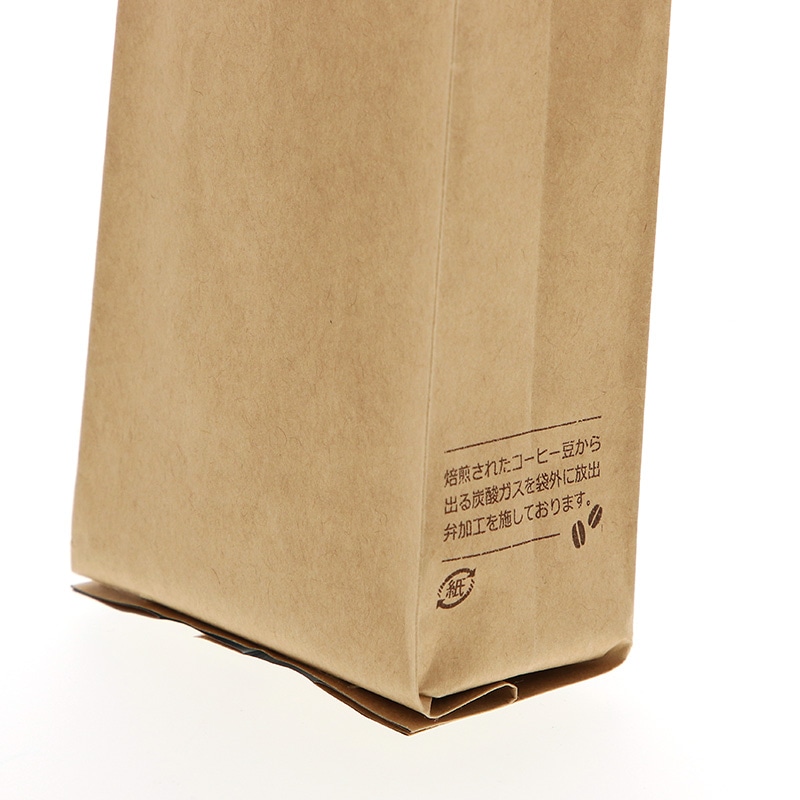 珈琲袋 脱気弁付 100g用 クラフト 100枚/袋 006657280 包装用品