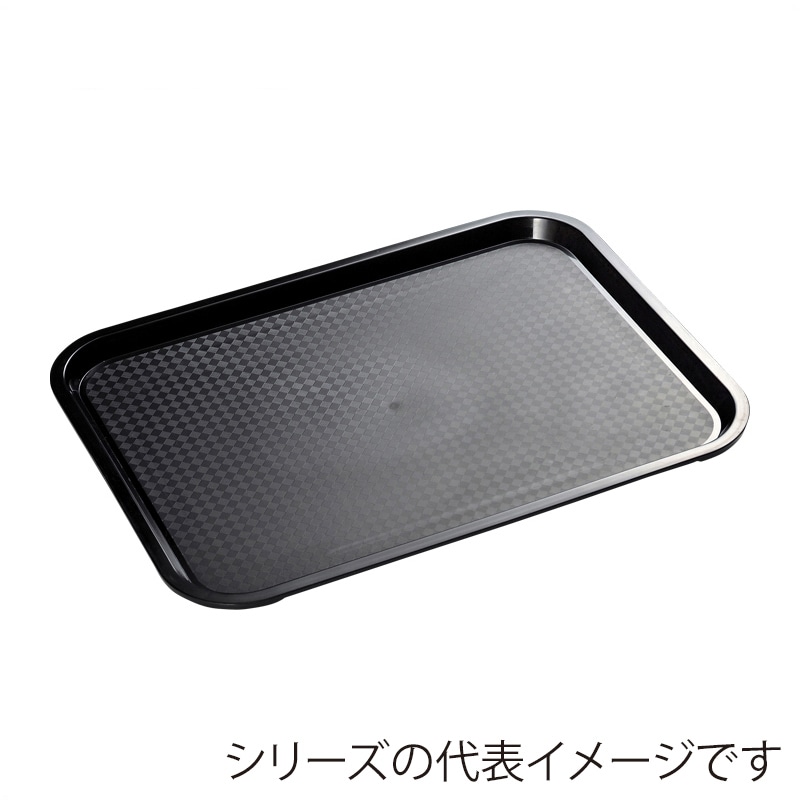 福井クラフト 長角トレー 耐熱 尺4 ケヤキ会席盆 黒天朱SL 50306040 1