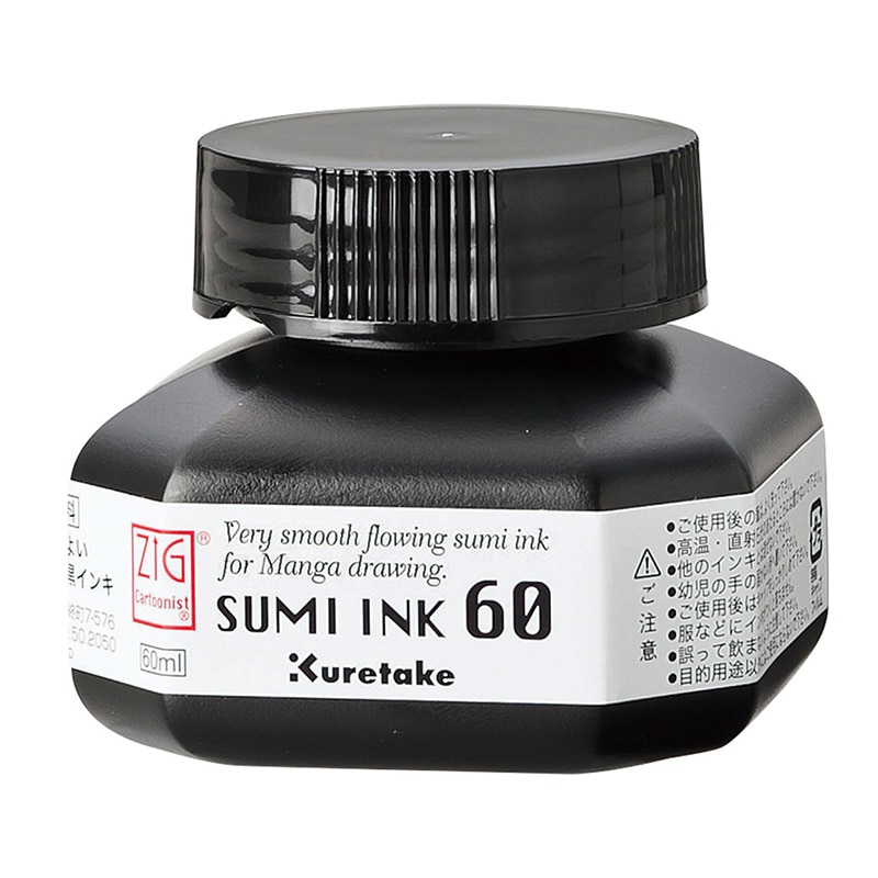 呉竹 カラーインク　ZIG　CARTOOONIST SUMI　INK　60ml CNCE103-6 1個（ご注文単位10個）【直送品】