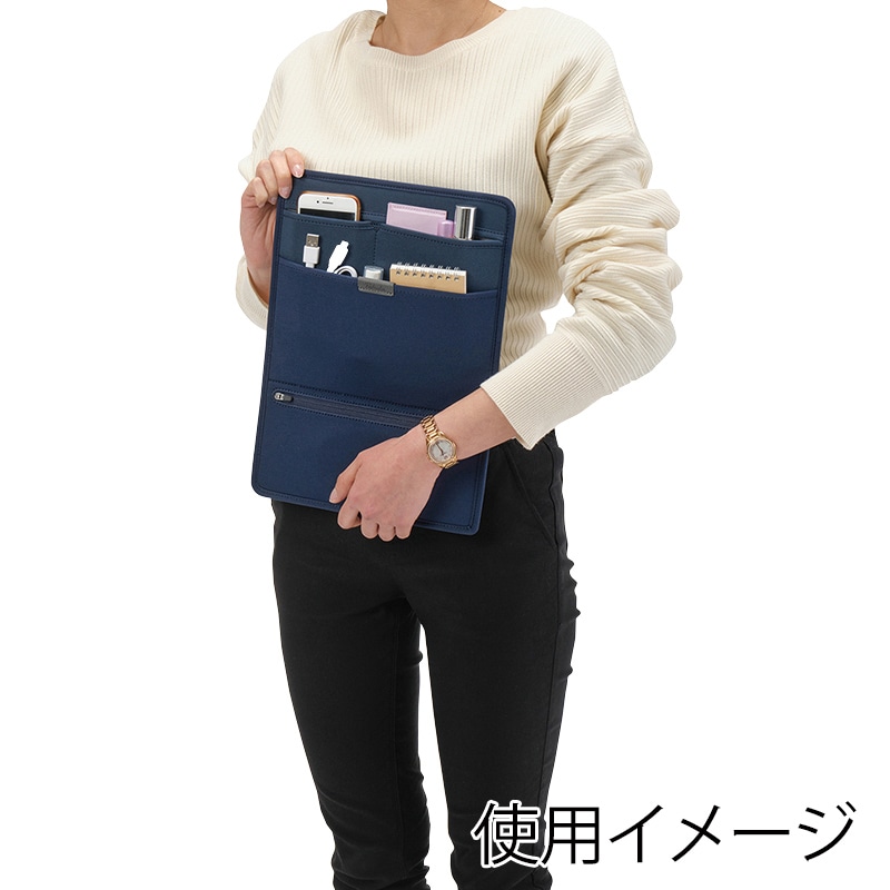 クツワ タブラ マグネットバインダー TA002NB ネイビー 1個（ご