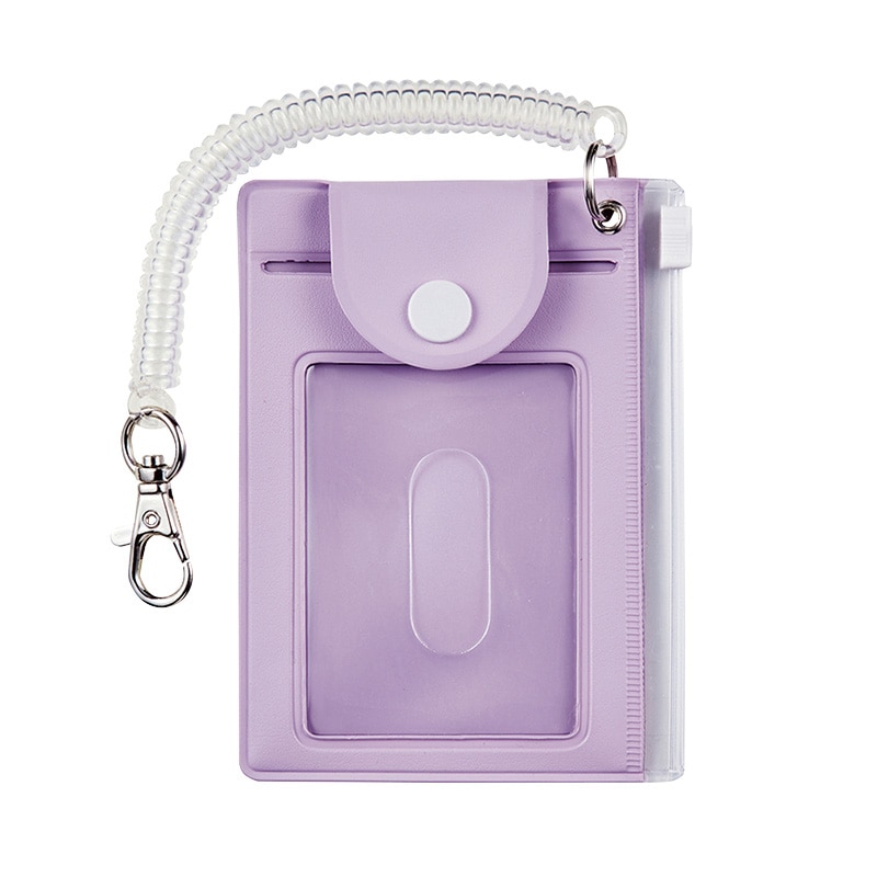 クツワ 小銭入れ付パスケース TR122PU パープル 1個（ご注文単位3個