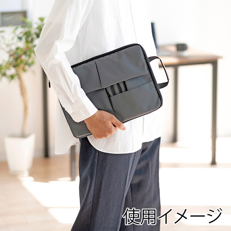 クツワ マルチワークケース 300DRGY A4 ブルーグレー 1個（ご