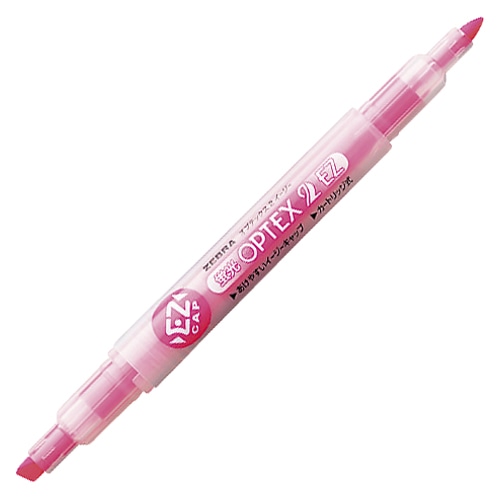 ゼブラ 蛍光ペン 蛍光オプテックス WKT11-P 2EZ ピンク 1本（ご