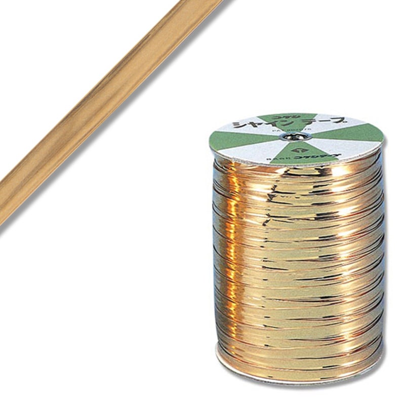 コケシテープ シャインテープ 603 赤金 1巻 001501803 包装用品・店舗