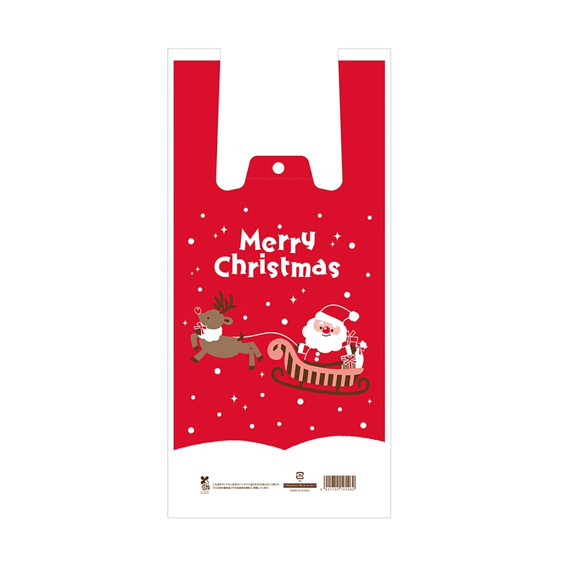 HEIKO クリスマスレジ袋 バイオハンドハイパー No.12 メリーパレード 100枚/袋