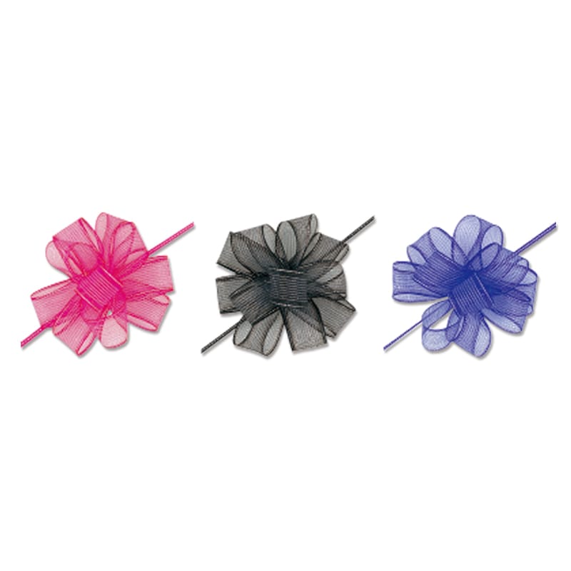 HEIKO ワンタッチフラワーリボン 24mm幅×20m巻 紫 1巻 001401819 包装