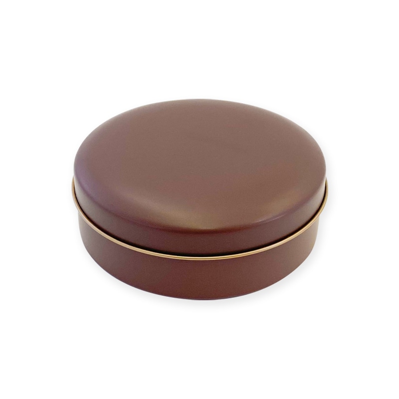 側島製罐 無地缶 キャンディ ラウンド缶 チョコレート 1個(ご注文単位150個)【直送品】