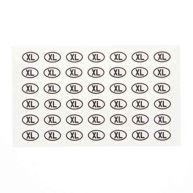 HEIKO タックラベル(シール) No.385 サイズ表示「XL」 12×17mm
